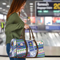 Northern Mariana Islands Christmas Travel Bag Festive Beach Vibes - Polynesian Pride