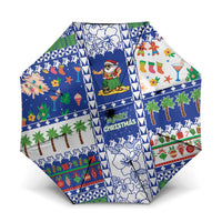 Northern Mariana Islands Christmas Umbrella Festive Beach Vibes - Polynesian Pride