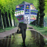 Northern Mariana Islands Christmas Umbrella Festive Beach Vibes - Polynesian Pride