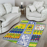 New Caledonia Christmas Area Rug Festive Beach Vibes - Polynesian Pride