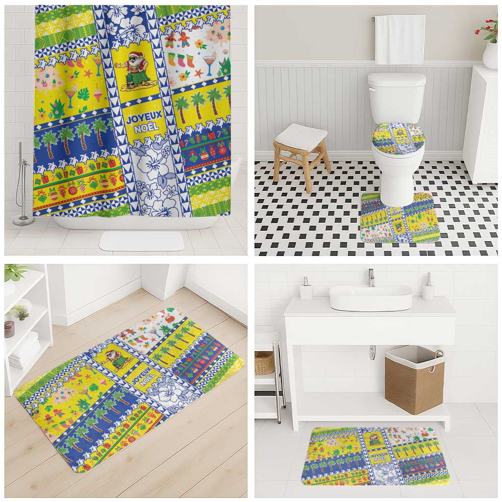 New Caledonia Christmas Bathroom Set Festive Beach Vibes - Polynesian Pride