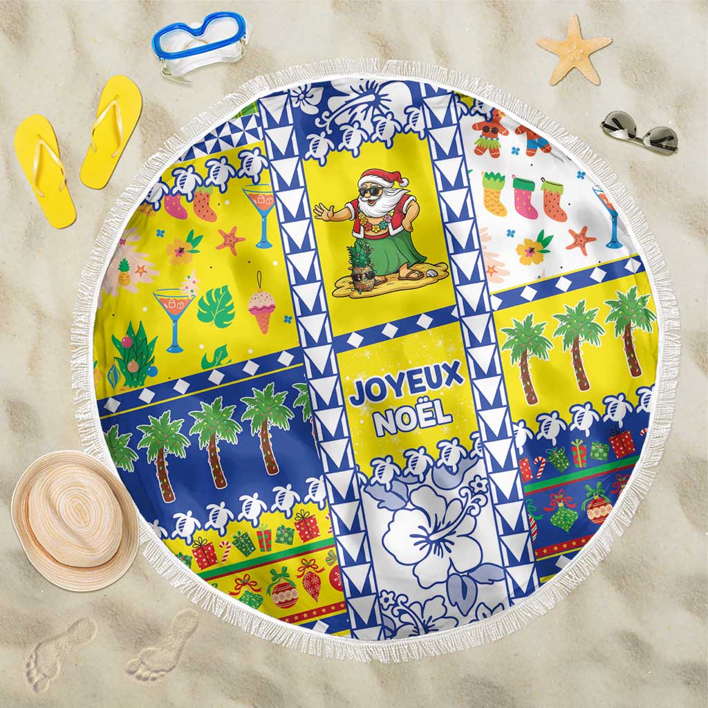New Caledonia Christmas Beach Blanket Festive Beach Vibes - Polynesian Pride