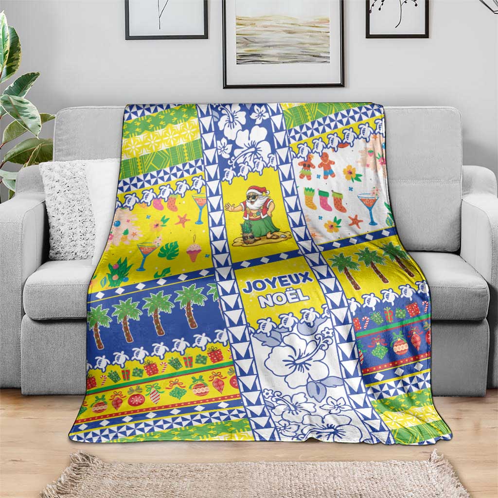 New Caledonia Christmas Blanket Festive Beach Vibes - Polynesian Pride