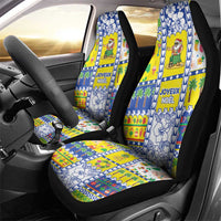 New Caledonia Christmas Car Seat Cover Festive Beach Vibes - Polynesian Pride