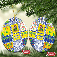 New Caledonia Christmas Ceramic Ornament Festive Beach Vibes - Polynesian Pride