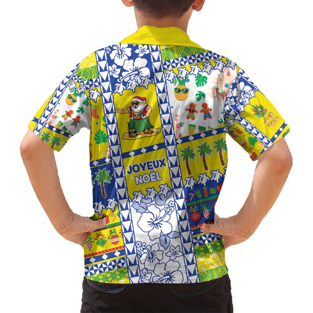 New Caledonia Christmas Family Matching Puletasi and Hawaiian Shirt Festive Beach Vibes - Polynesian Pride