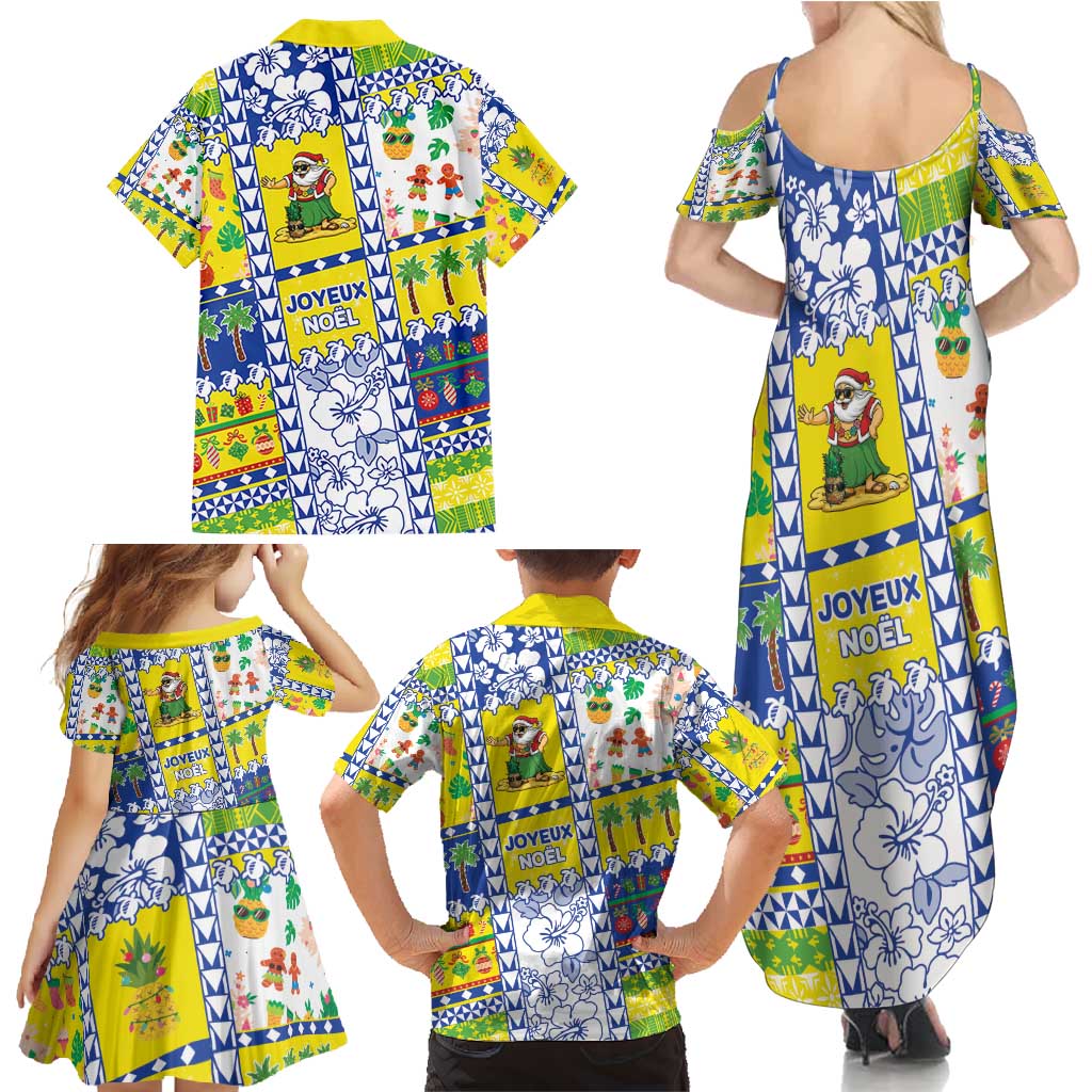 New Caledonia Christmas Family Matching Summer Maxi Dress and Hawaiian Shirt Festive Beach Vibes - Polynesian Pride