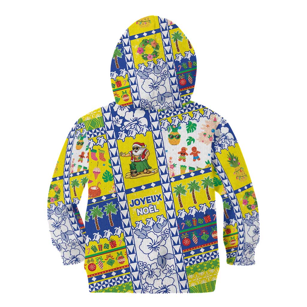 New Caledonia Christmas Kid Hoodie Festive Beach Vibes - Polynesian Pride