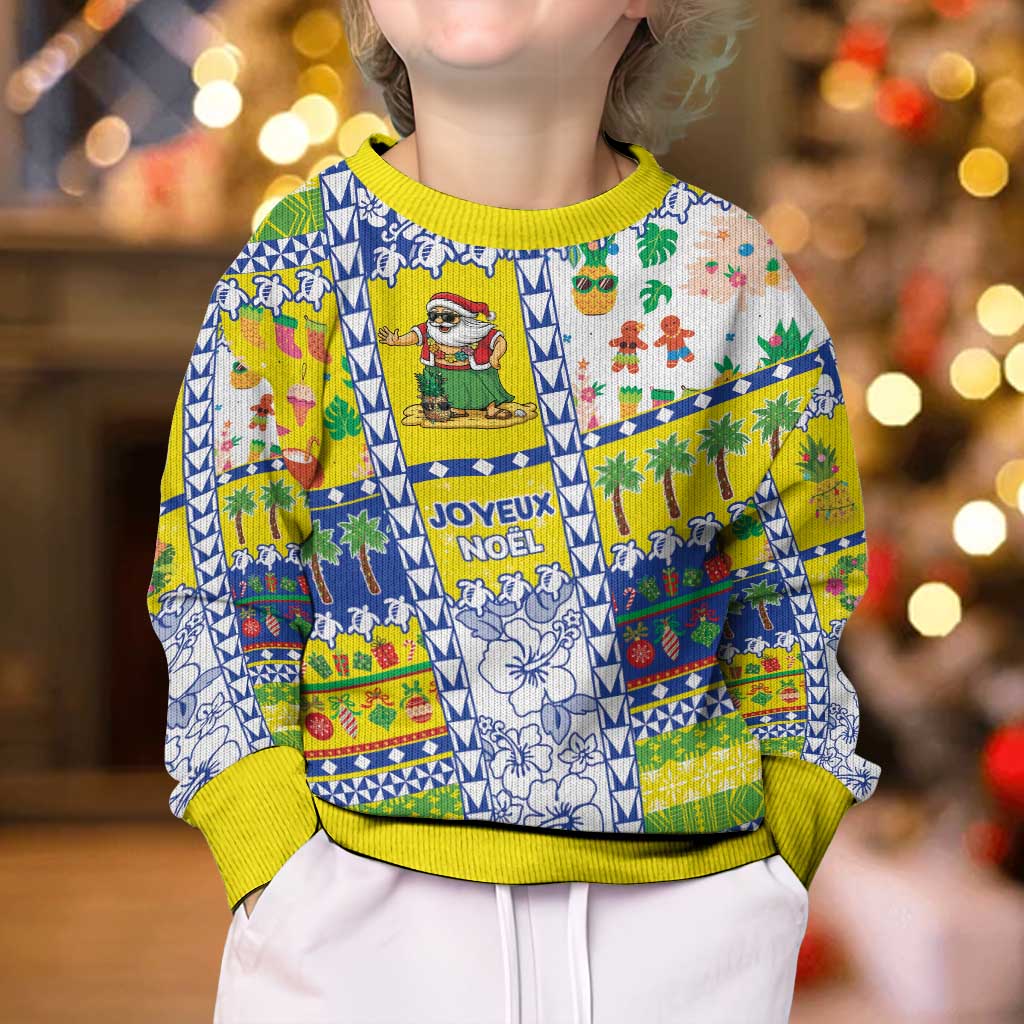 New Caledonia Christmas Kid Ugly Christmas Sweater Festive Beach Vibes - Polynesian Pride