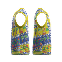 New Caledonia Christmas Knitted V-Neck Vest Festive Beach Vibes - Polynesian Pride