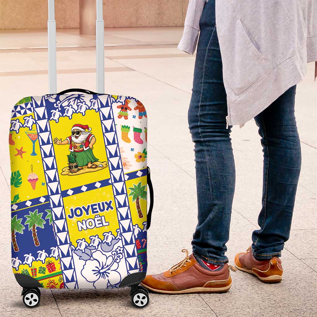 New Caledonia Christmas Luggage Cover Festive Beach Vibes - Polynesian Pride
