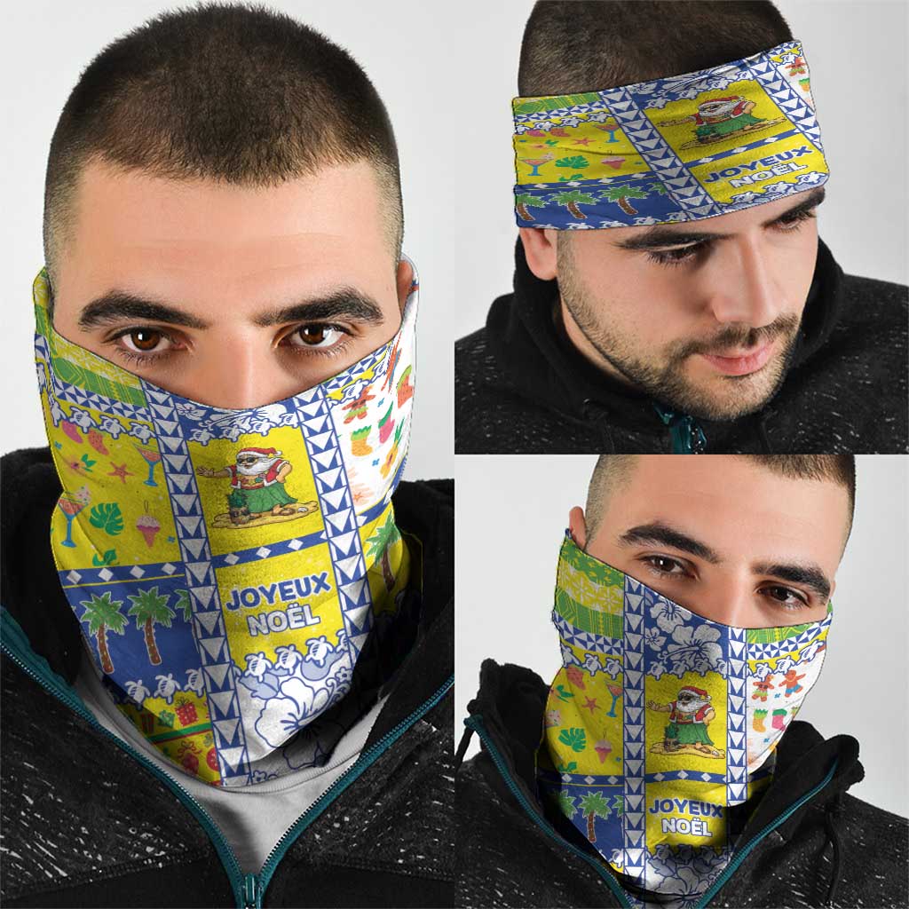 New Caledonia Christmas Neck Gaiter Festive Beach Vibes - Polynesian Pride