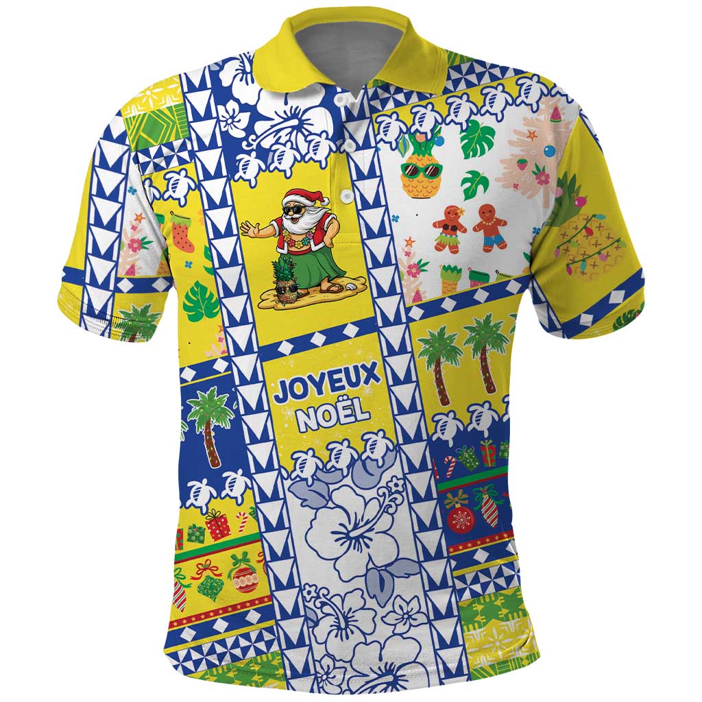 New Caledonia Christmas Polo Shirt Festive Beach Vibes - Polynesian Pride