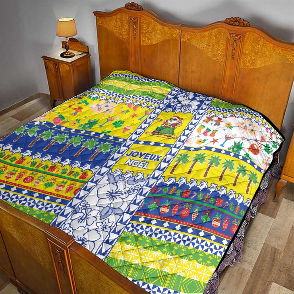 New Caledonia Christmas Quilt Festive Beach Vibes - Polynesian Pride