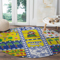 New Caledonia Christmas Round Carpet Festive Beach Vibes - Polynesian Pride