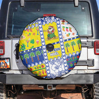 New Caledonia Christmas Spare Tire Cover Festive Beach Vibes - Polynesian Pride