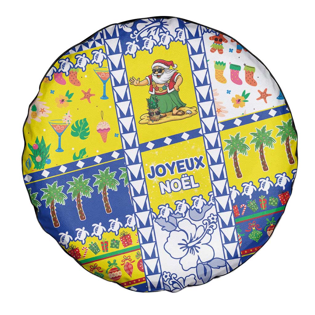 New Caledonia Christmas Spare Tire Cover Festive Beach Vibes - Polynesian Pride