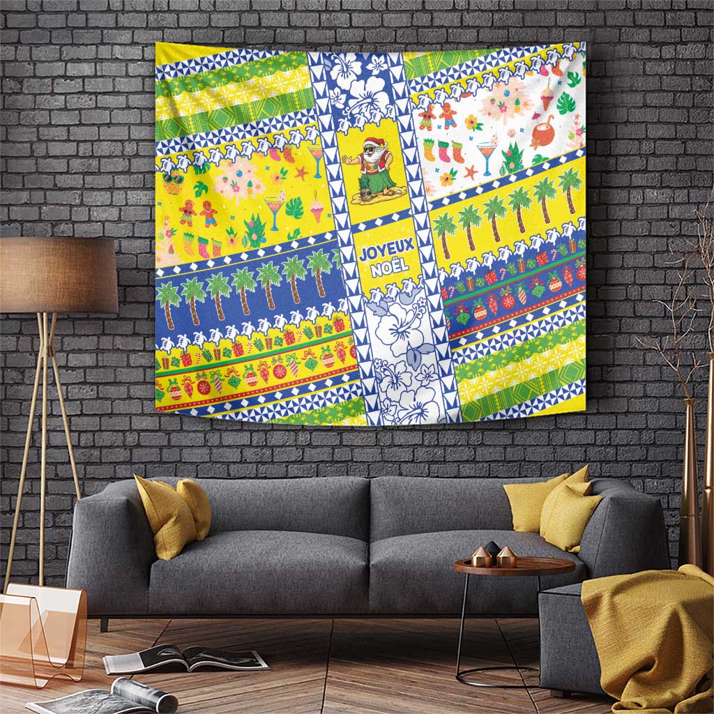 New Caledonia Christmas Tapestry Festive Beach Vibes - Polynesian Pride