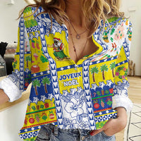 New Caledonia Christmas Women Casual Shirt Festive Beach Vibes - Polynesian Pride