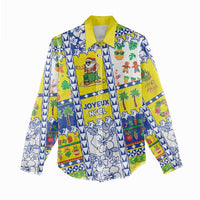 New Caledonia Christmas Women Casual Shirt Festive Beach Vibes - Polynesian Pride