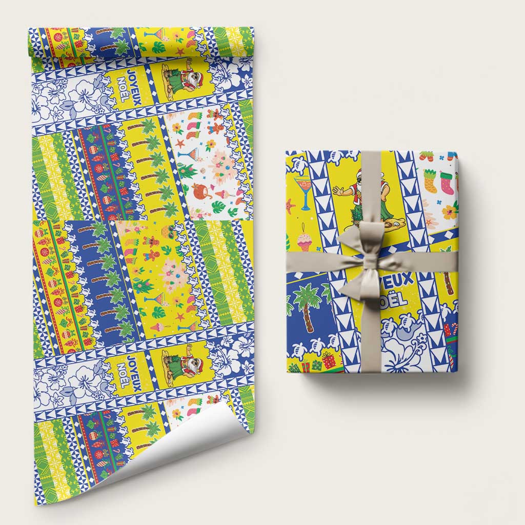 New Caledonia Christmas Wrapping Paper Festive Beach Vibes - Polynesian Pride