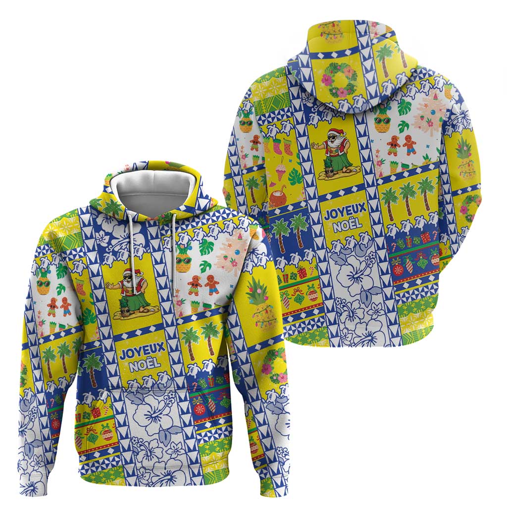 New Caledonia Christmas Zip Hoodie Festive Beach Vibes - Polynesian Pride