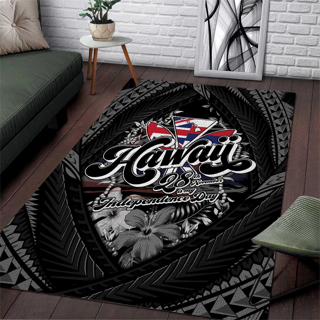 Hawaii November 28th Area Rug Kanaka Maoli Tribal Pattern - Polynesian Pride