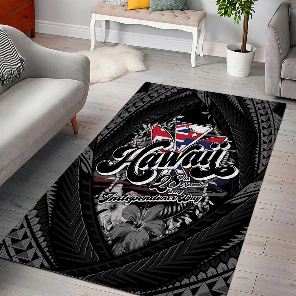 Hawaii November 28th Area Rug Kanaka Maoli Tribal Pattern - Polynesian Pride