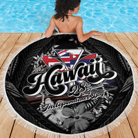 Hawaii November 28th Beach Blanket Kanaka Maoli Tribal Pattern - Polynesian Pride