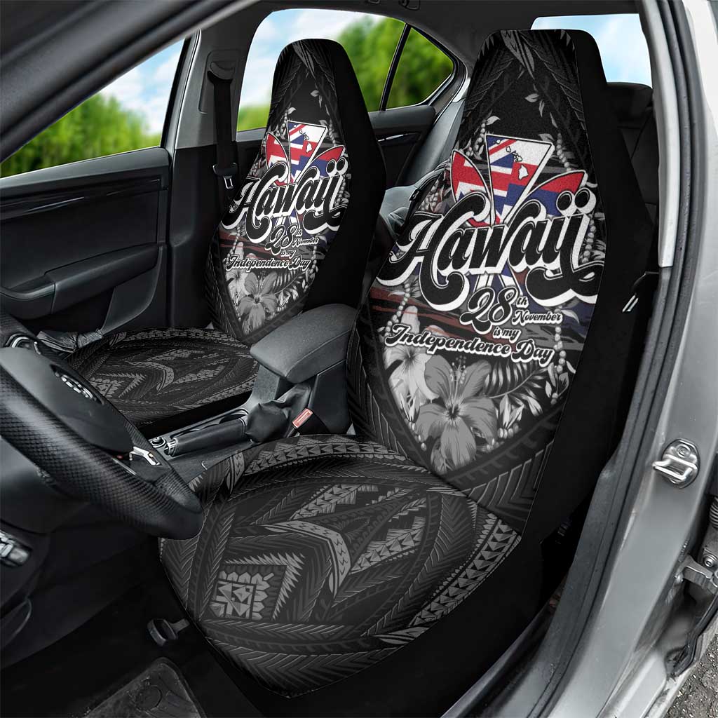 Hawaii November 28th Car Seat Cover Kanaka Maoli Tribal Pattern - Polynesian Pride