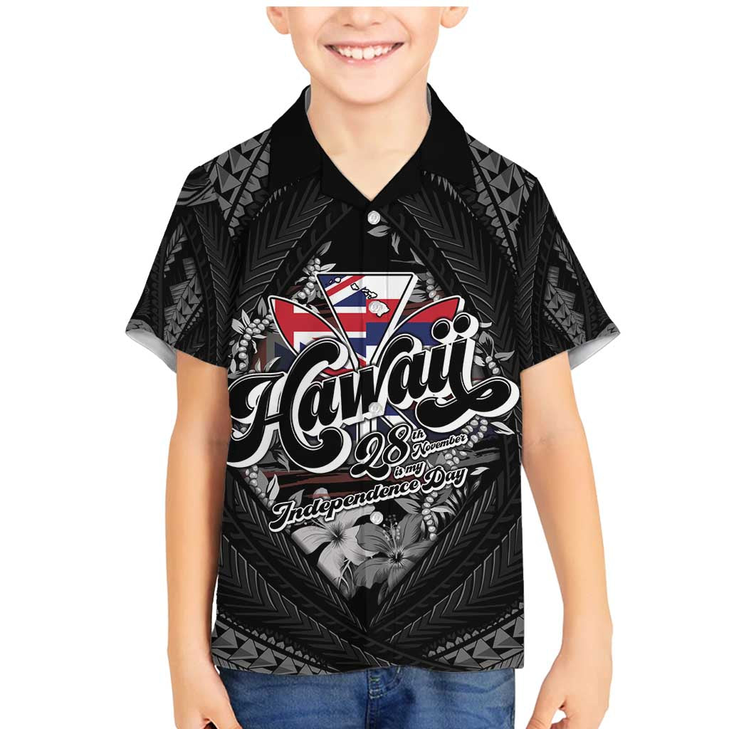 Hawaii November 28th Family Matching Mermaid Dress and Hawaiian Shirt Kanaka Maoli Tribal Pattern - Polynesian Pride