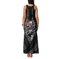 Hawaii November 28th Family Matching Tank Maxi Dress and Hawaiian Shirt Kanaka Maoli Tribal Pattern - Polynesian Pride