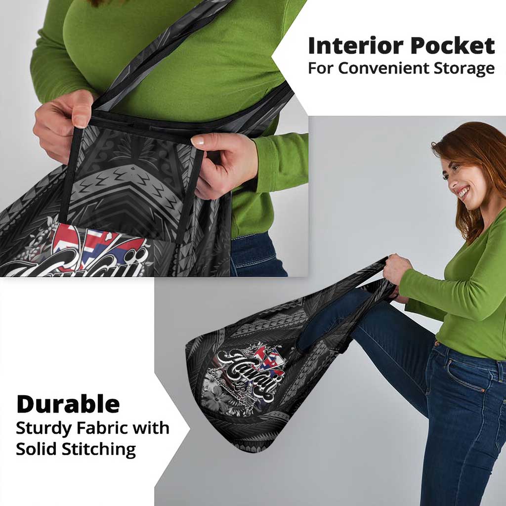 Hawaii November 28th Grocery Bag Kanaka Maoli Tribal Pattern - Polynesian Pride