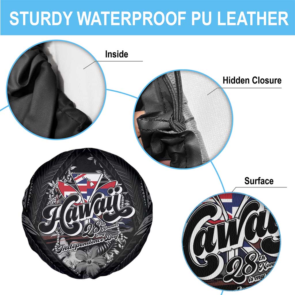 Hawaii November 28th Spare Tire Cover Kanaka Maoli Tribal Pattern - Polynesian Pride