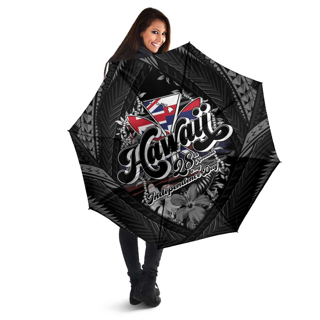 Hawaii November 28th Umbrella Kanaka Maoli Tribal Pattern - Polynesian Pride