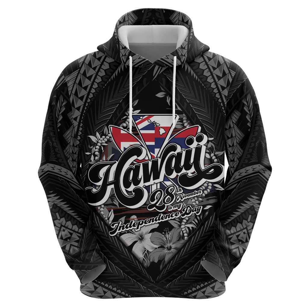 Hawaii November 28th Zip Hoodie Kanaka Maoli Tribal Pattern - Polynesian Pride