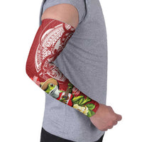 Puerto Rico Coqui Frog Arm Sleeves Tropical Flowers Polynesian Style LT05 - Polynesian Pride