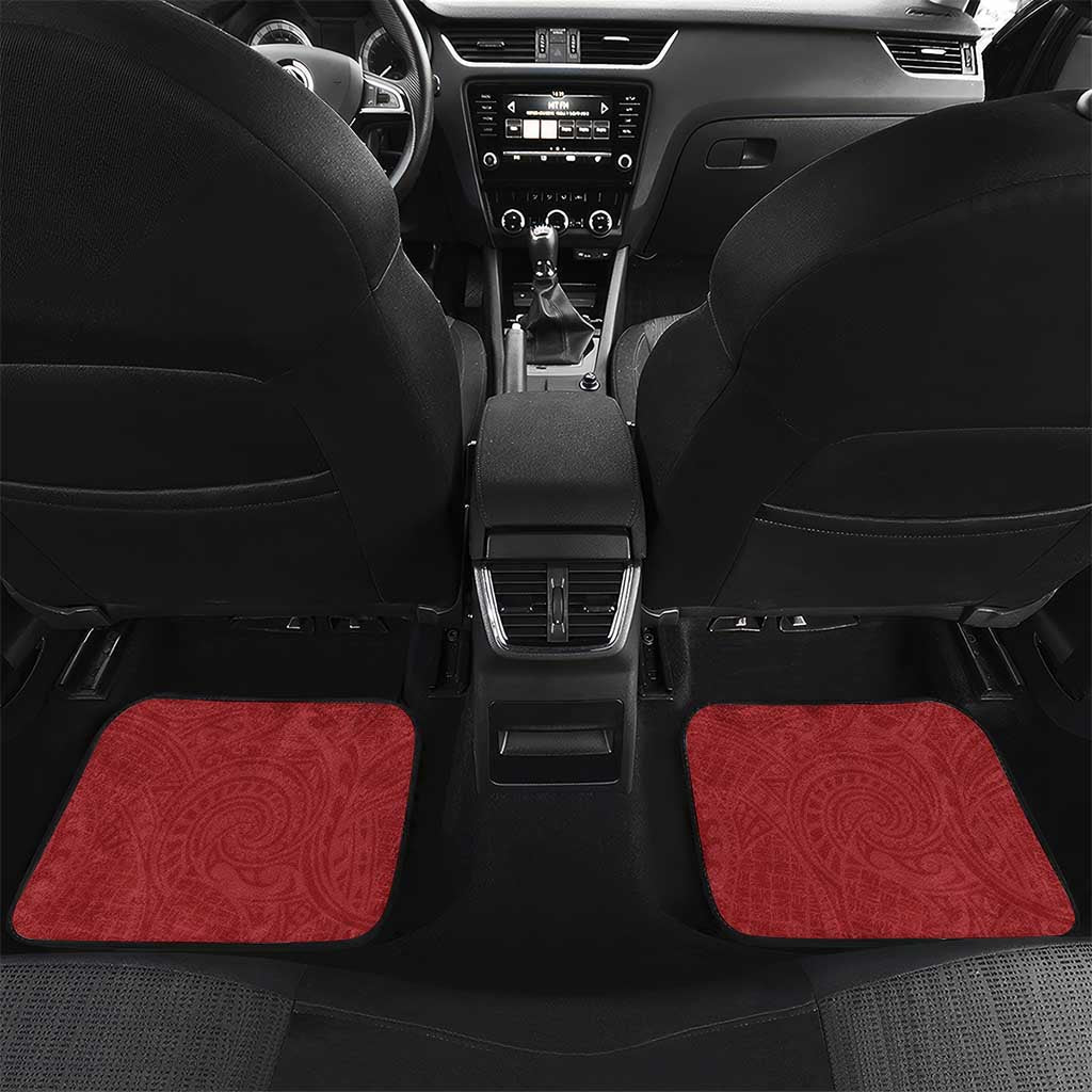 Puerto Rico Coqui Frog Car Mats Tropical Flowers Polynesian Style - Polynesian Pride