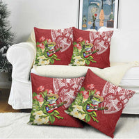 Puerto Rico Coqui Frog Pillow Cover Tropical Flowers Polynesian Style LT05 - Polynesian Pride