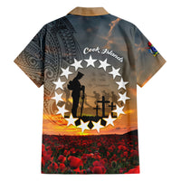 Cook Islands ANZAC Day Family Matching Short Sleeve Bodycon Dress and Hawaiian Shirt Lest We Forget LT05 - Polynesian Pride