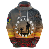 Cook Islands ANZAC Day Hoodie Lest We Forget LT05 - Polynesian Pride