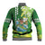 Hawaii Saint Patrick's Day Baseball Jacket Funny Surfing Leprechaun