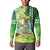 Hawaii Saint Patrick's Day Button Sweatshirt Funny Surfing Leprechaun