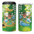 Hawaii Saint Patrick's Day 4 in 1 Can Cooler Tumbler Funny Surfing Leprechaun