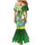 Hawaii Saint Patrick's Day Family Matching Mermaid Dress and Hawaiian Shirt Funny Surfing Leprechaun
