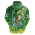 Hawaii Saint Patrick's Day Hoodie Funny Surfing Leprechaun