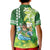 Hawaii Saint Patrick's Day Kid Polo Shirt Funny Surfing Leprechaun