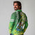 Hawaii Saint Patrick's Day Long Sleeve Polo Shirt Funny Surfing Leprechaun