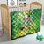 Hawaii Saint Patrick's Day Quilt Funny Surfing Leprechaun