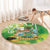 Hawaii Saint Patrick's Day Round Carpet Funny Surfing Leprechaun